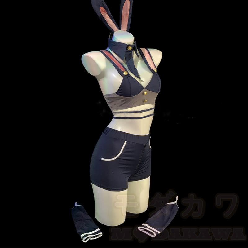 Cosplay Bunny Officer Uniform Lingerie Set
