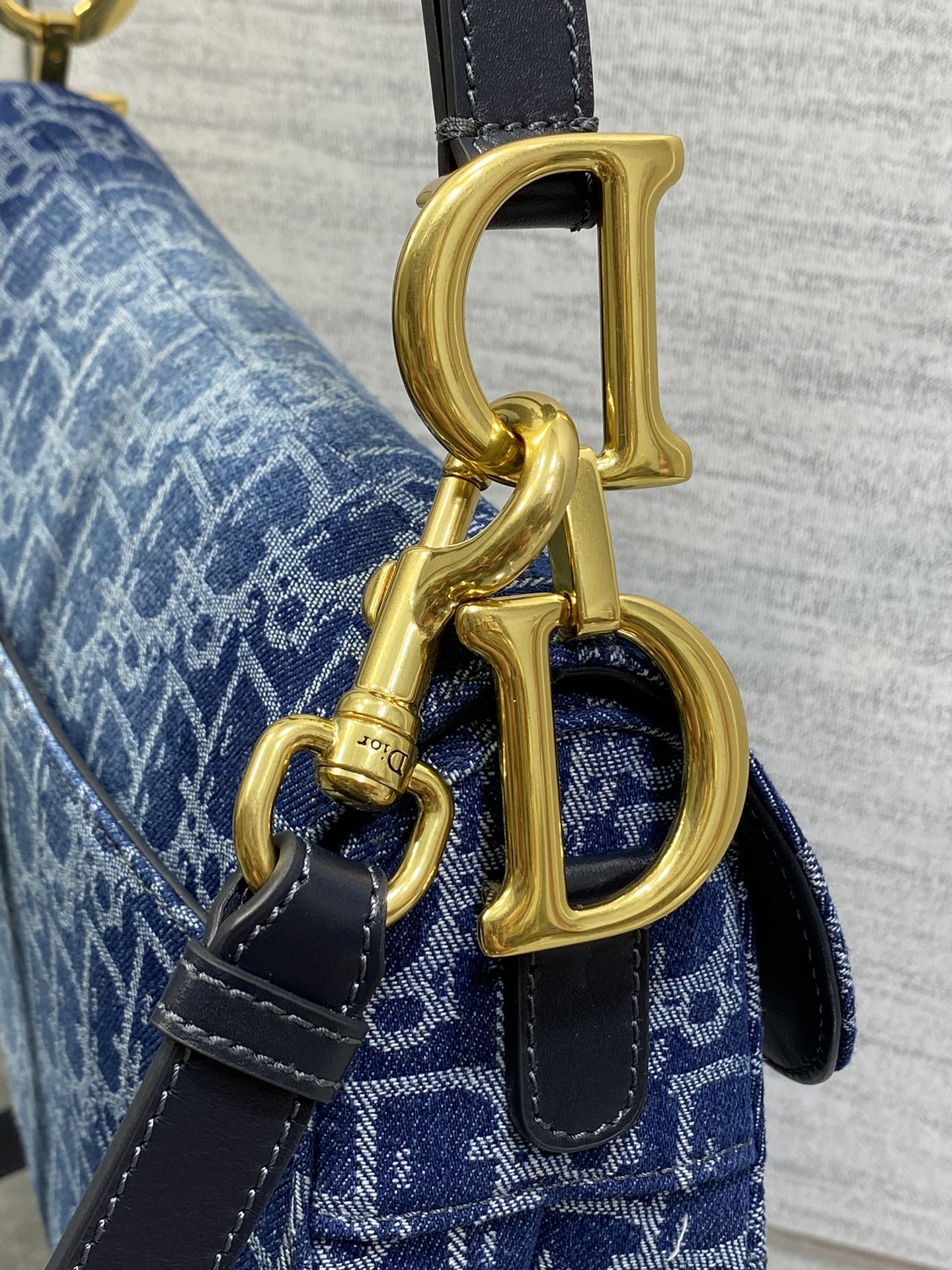 Dior Saddle series denim saddle bag