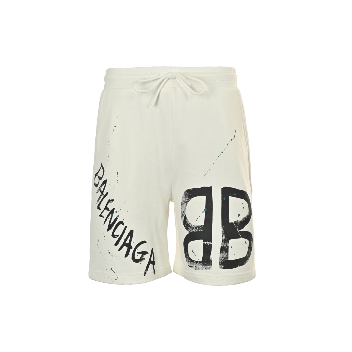 Balenciaga 25ss double B printed shorts