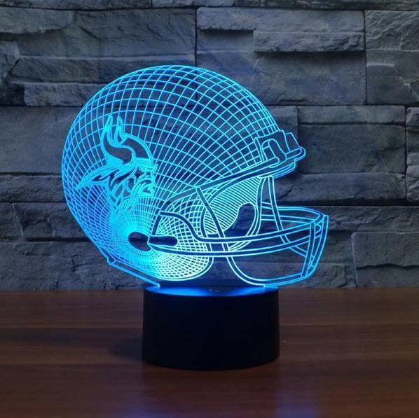 MINNESOTA VIKINGS 3D LAMP PERSONALIZED