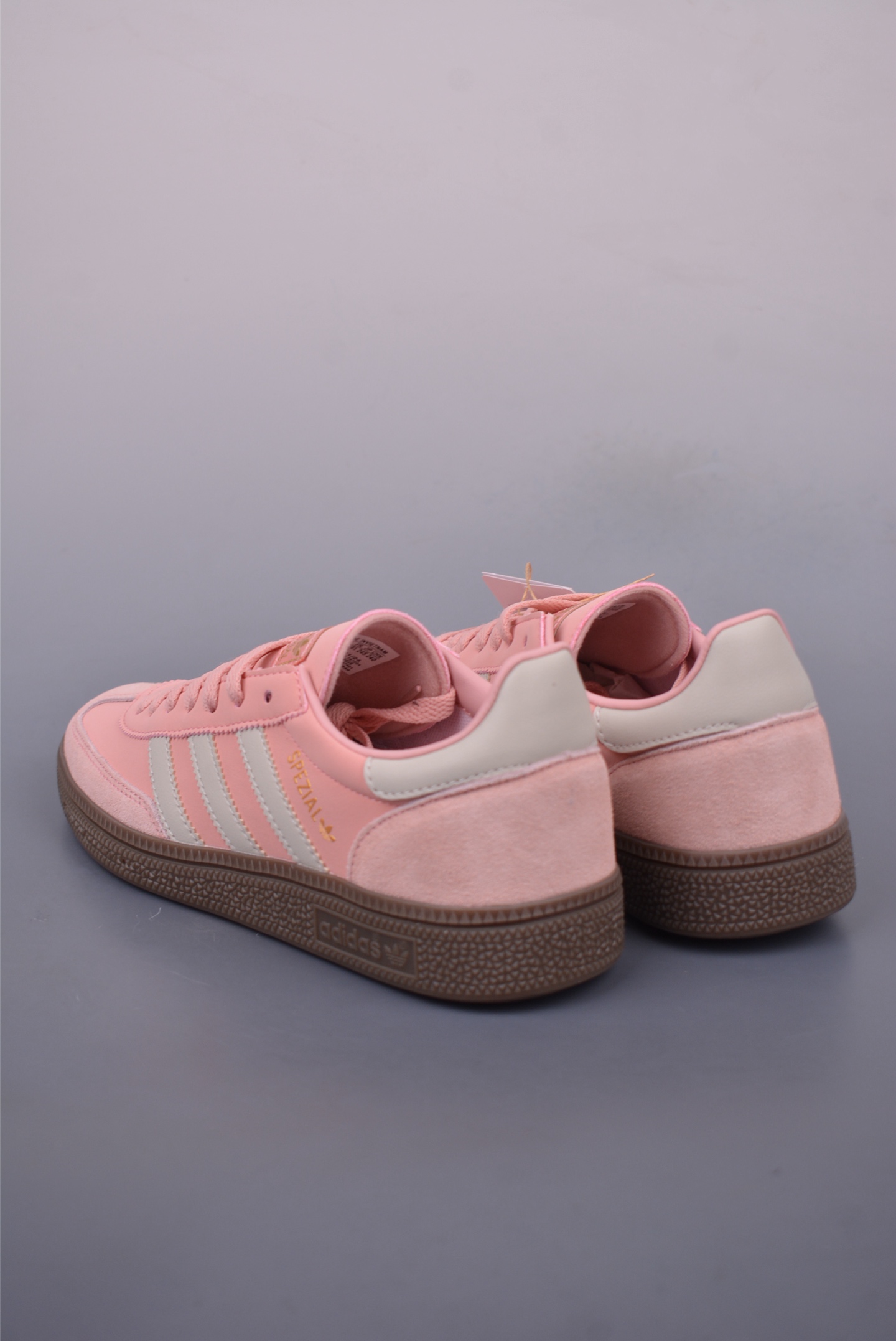 Adidas Originals Handball SPZL sports shoes Pink and white rubber sole IF7086