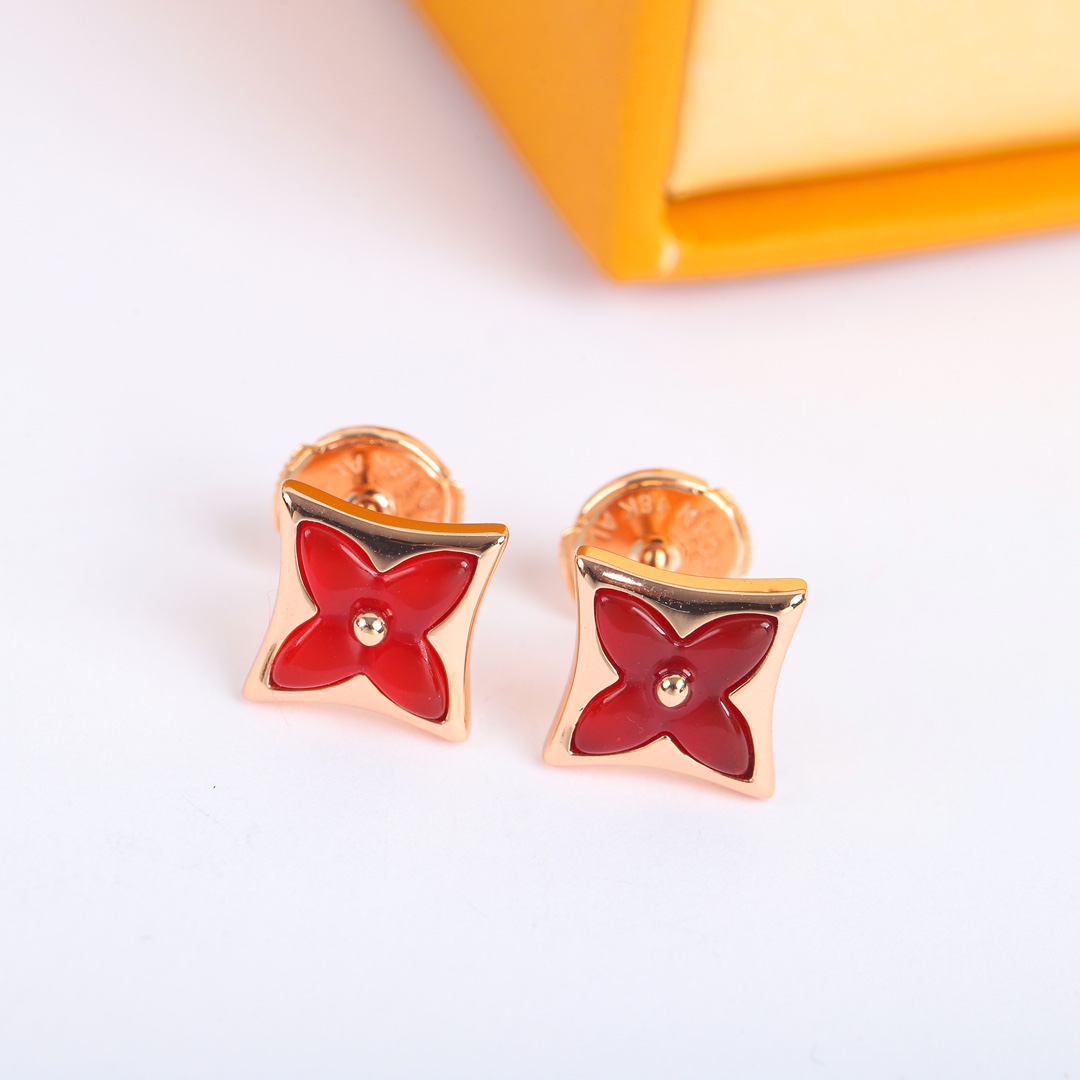 Louis Vuitton Square Clover Earrings