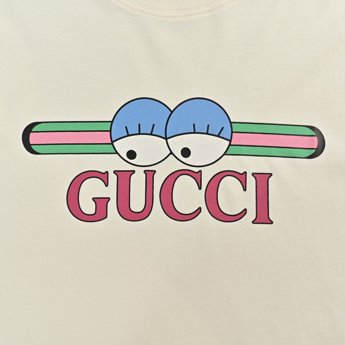 Gucci cartoon eyes print short sleeves