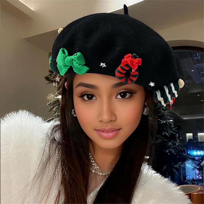 🎅🎅Cute Christmas Element Beret
