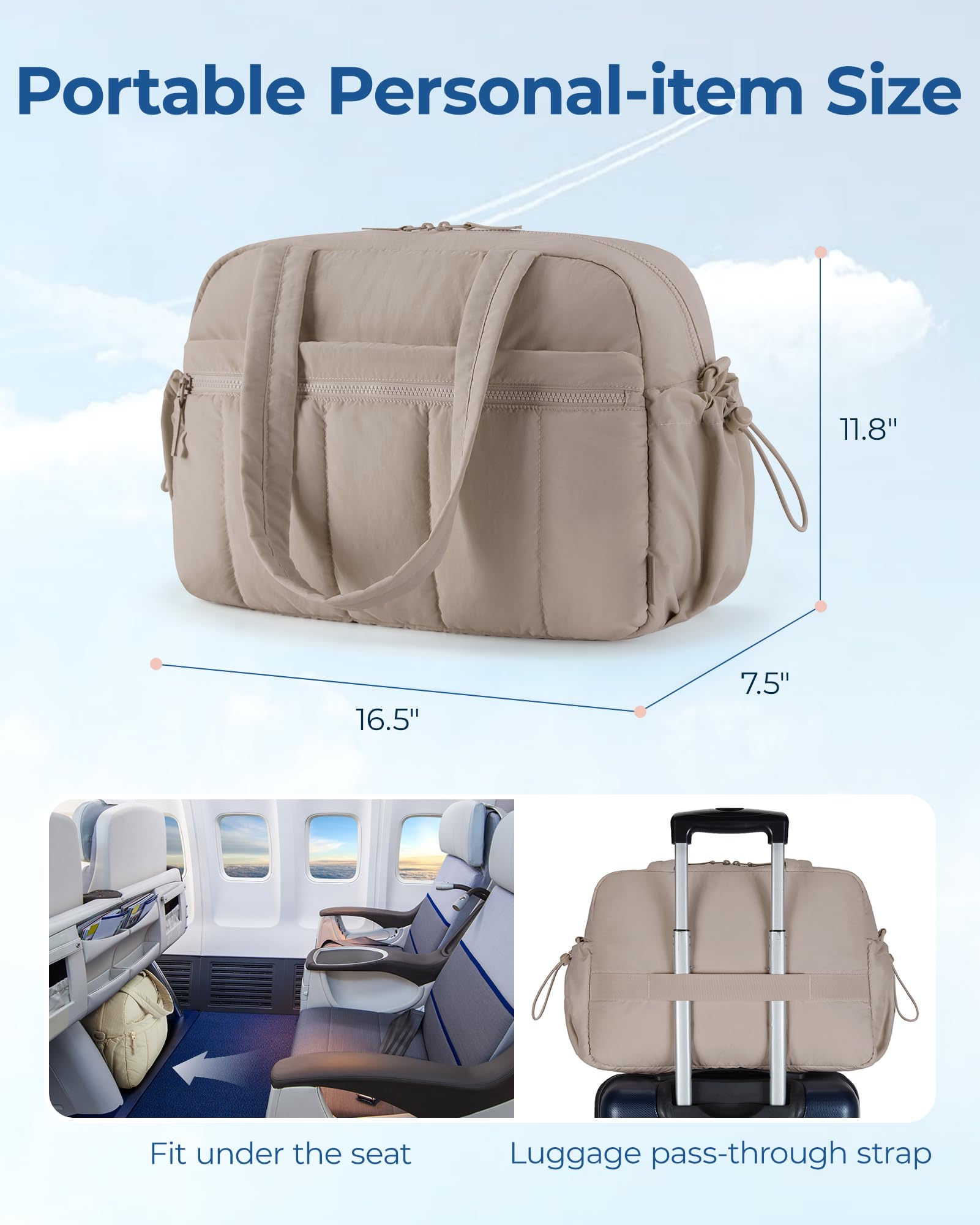 🎄CHRISTMAS ON SALE🎄Gym Bag for Women, Duffle Bag for Travel with Wet Pocket