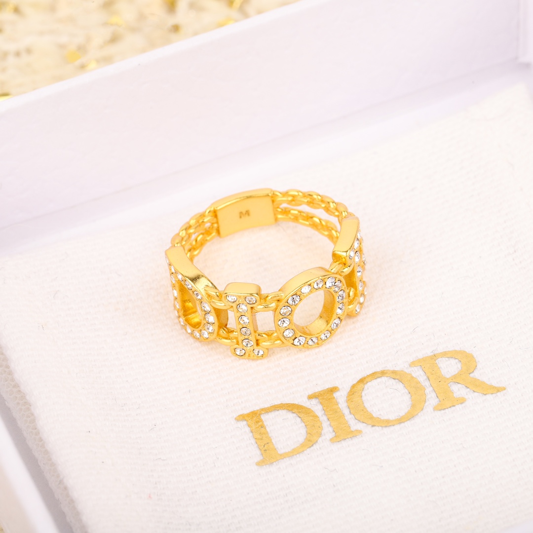 Dior Alphabet Diamond Ring
