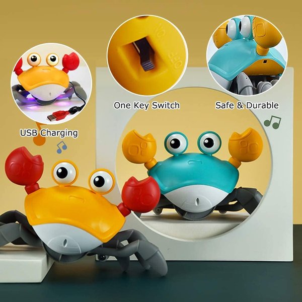 (💥Last Day Promotions-50% OFF)--Crawling Crab Sensory Toy--BUY 2 GET 10% OFF & FREE SHIPPING