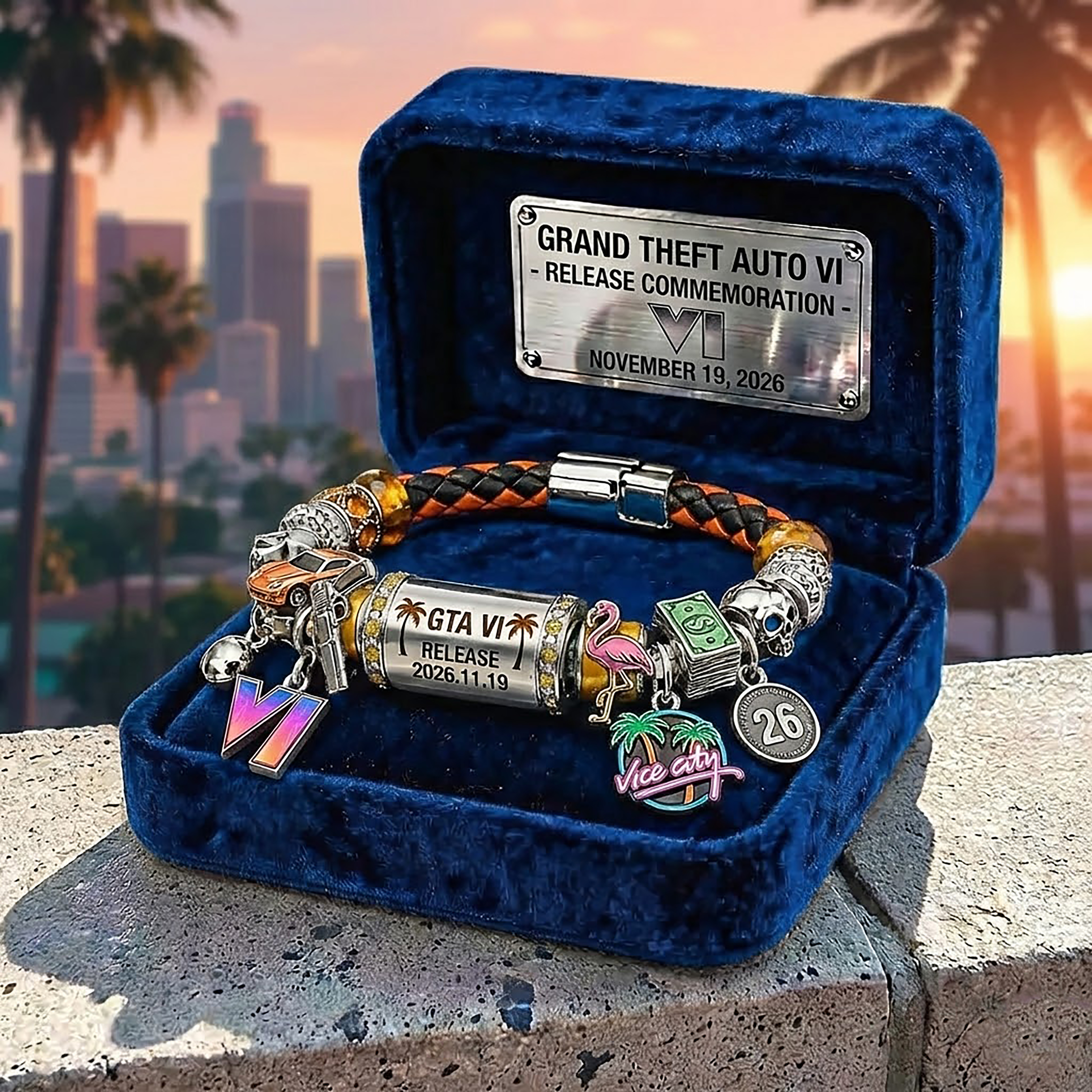 GTA VI Inspired Release Commemorative Bracelet