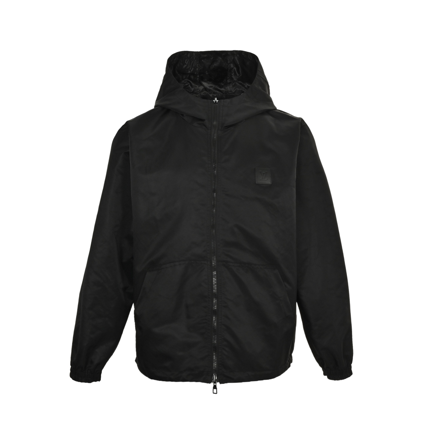 Louis Vuitton leather badge obscure monogram reversible jacket