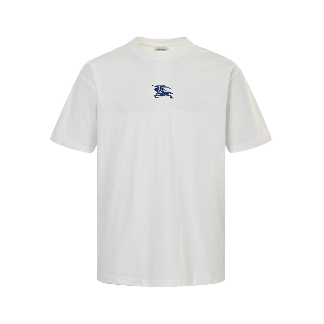 Burberry 24ss short sleeves with horse embroidery on chest