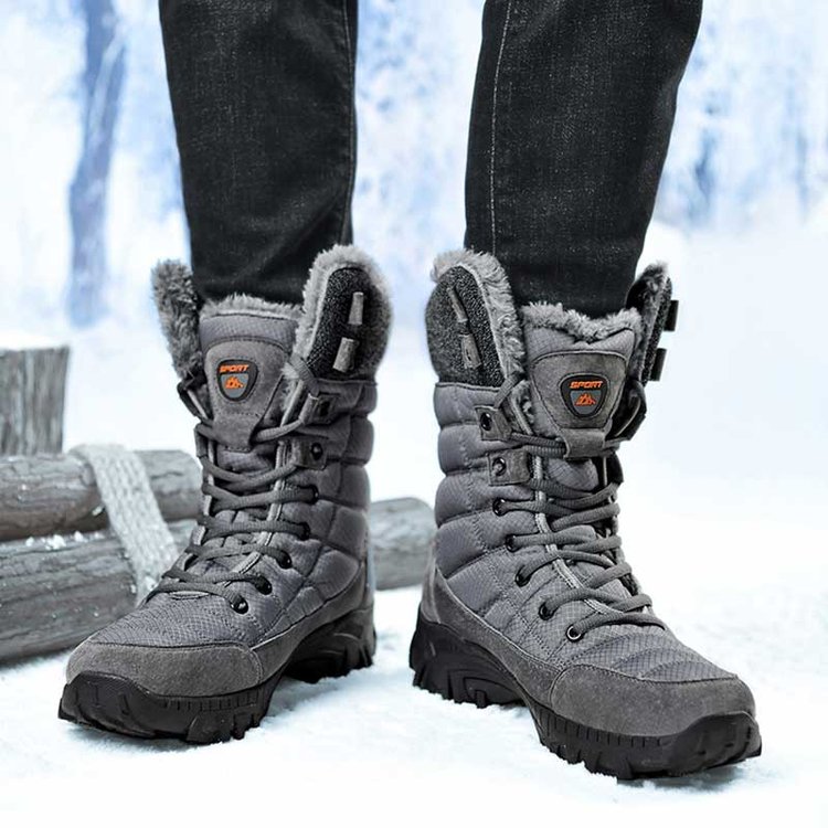 Men's Outdoor Hiking High-Top Snow Boots