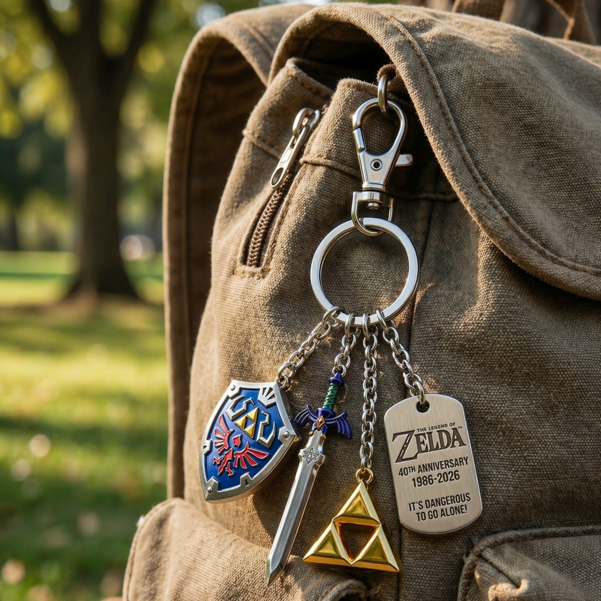 The Legend of Zelda 40th Anniversary Hylian Hero's Arsenal Collector Keychain ⚔️