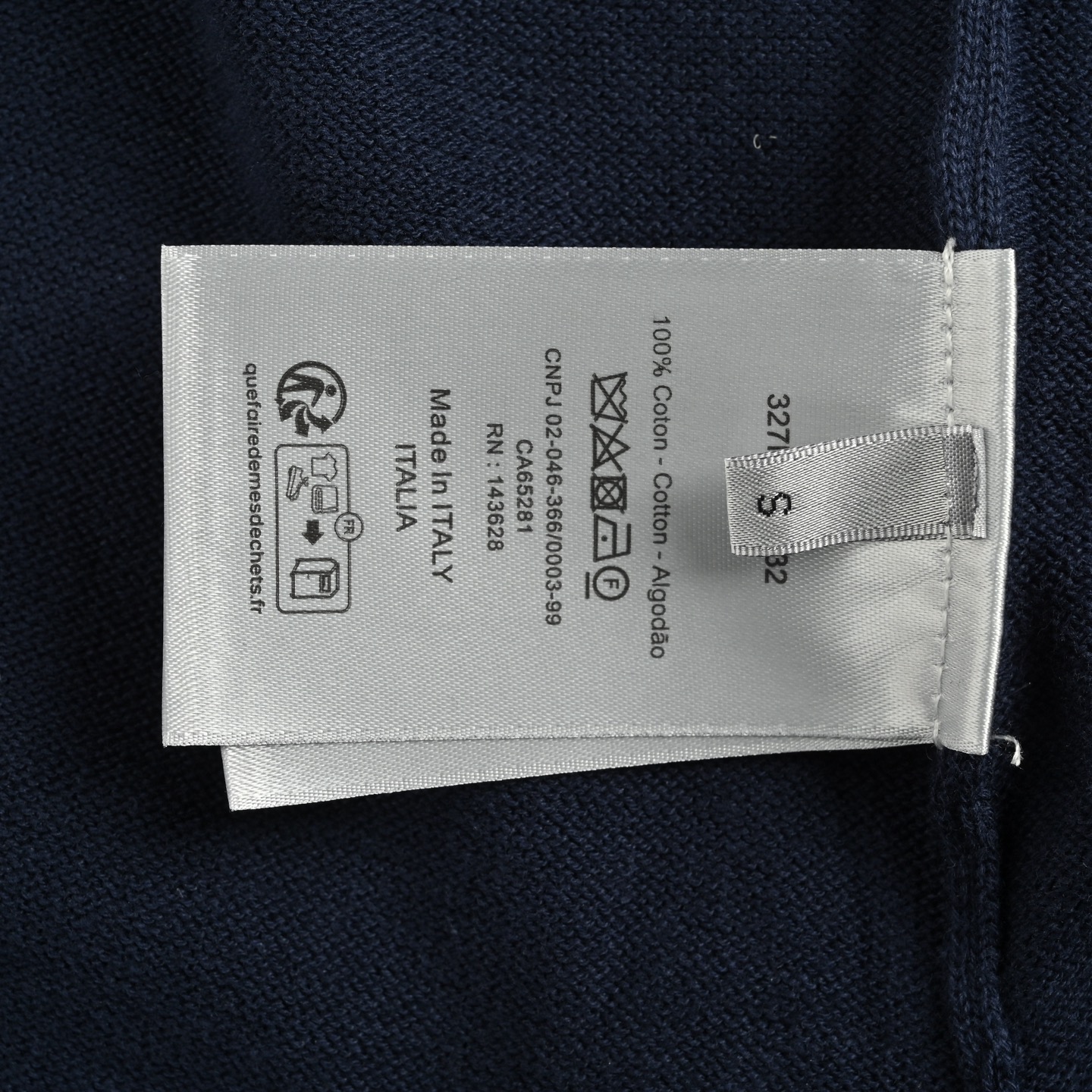 Dior 25ss lily of the valley embroidered knitted Polo short-sleeved
