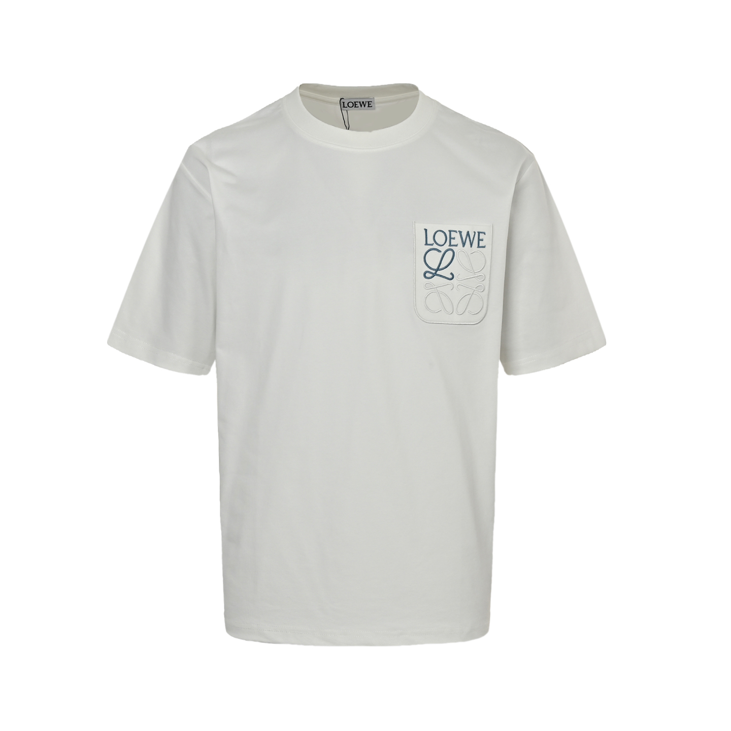 Loewe Contrast Embroidered Pocket Logo Short Sleeve