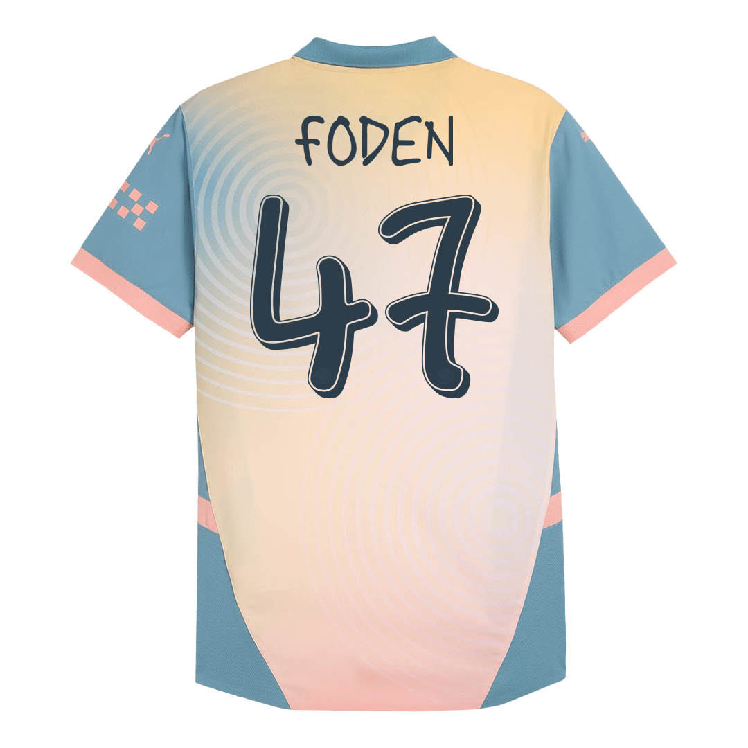Authentic FODEN #47 Manchester City Fourth Away Shirt 2024/25 Definitely City Football Shirt