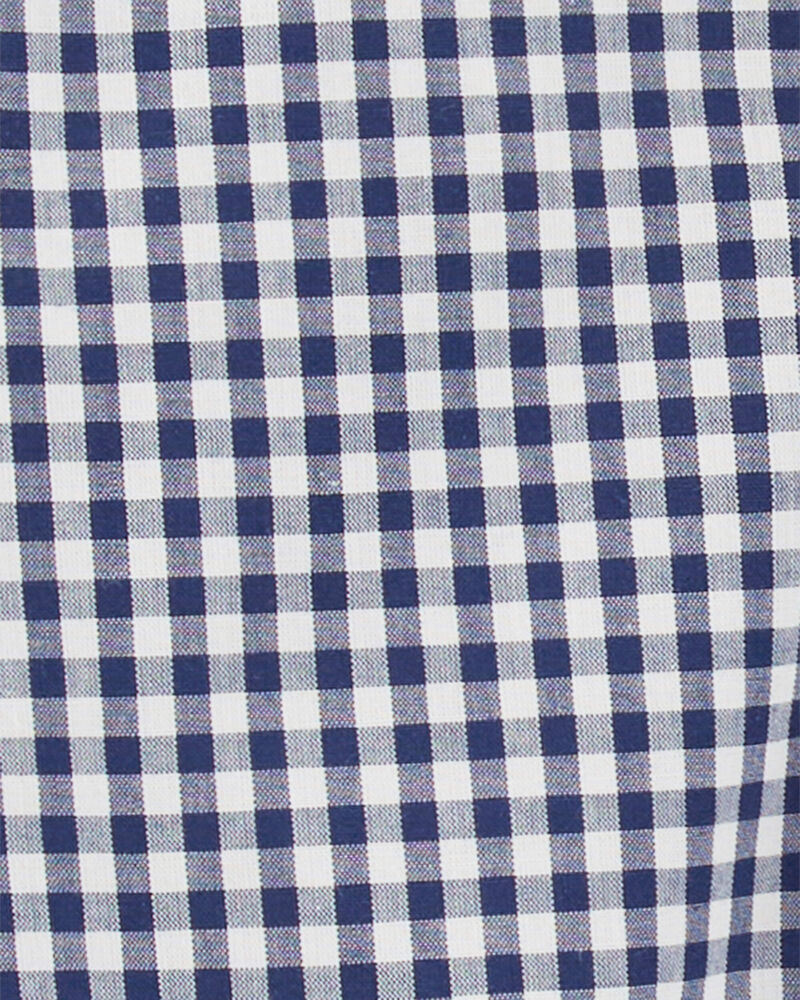 Oshkosh Gingham Print Button-Front Bodysuit