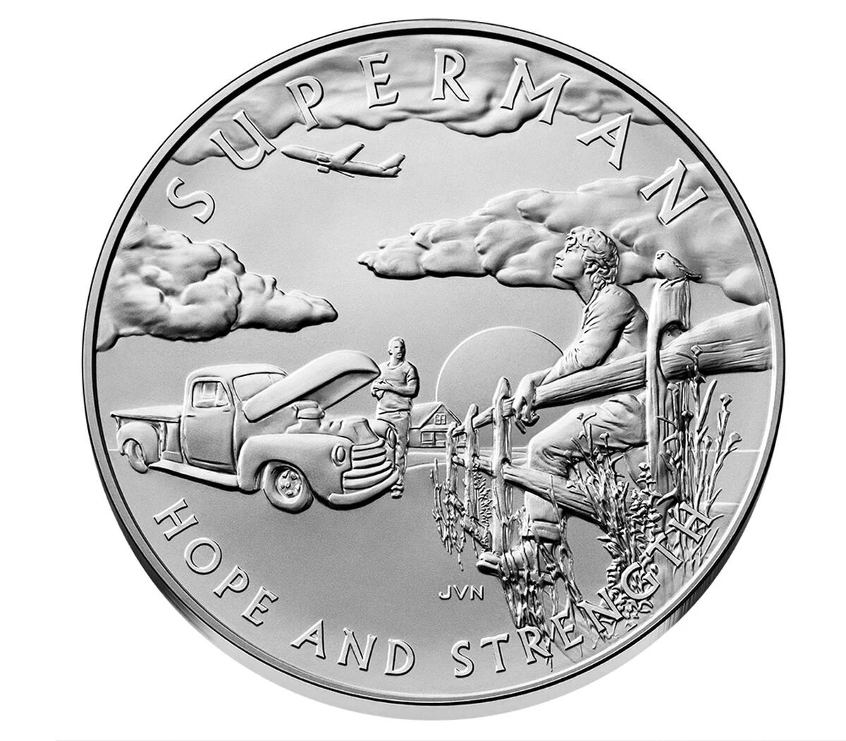 2025 Comic Art One Ounce Silver Medal – Superman