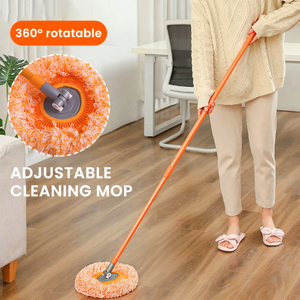 360° Rotatable Housework Cleaning Mop With Microfiber Mop Head  --BUY 2 SETS GET 15% OFF & FREE SHIPPING