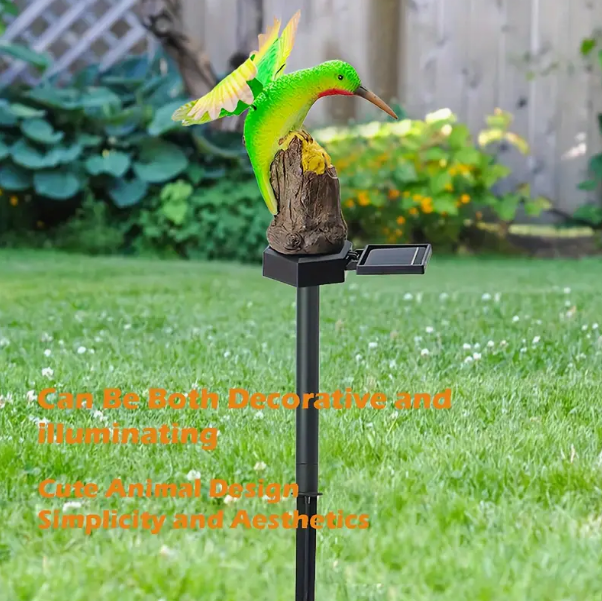 Solar Hummingbird Garden Stake Lights