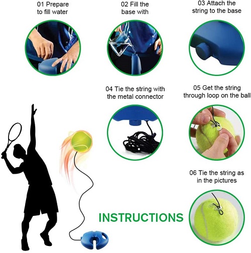 (🔥Last Day Promotion-SAVE 50% OFF) Solo Tennis Trainer---Buy 2 SETS GET 10% OFF & FREE SHIPPING