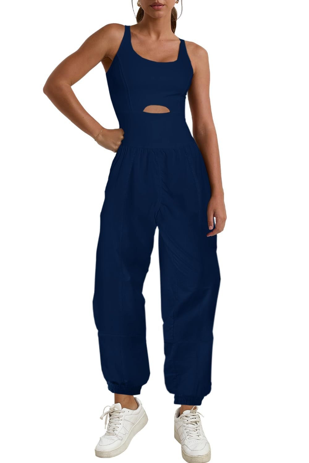 Sleeveless Sports Suit Jumpsuit for Women