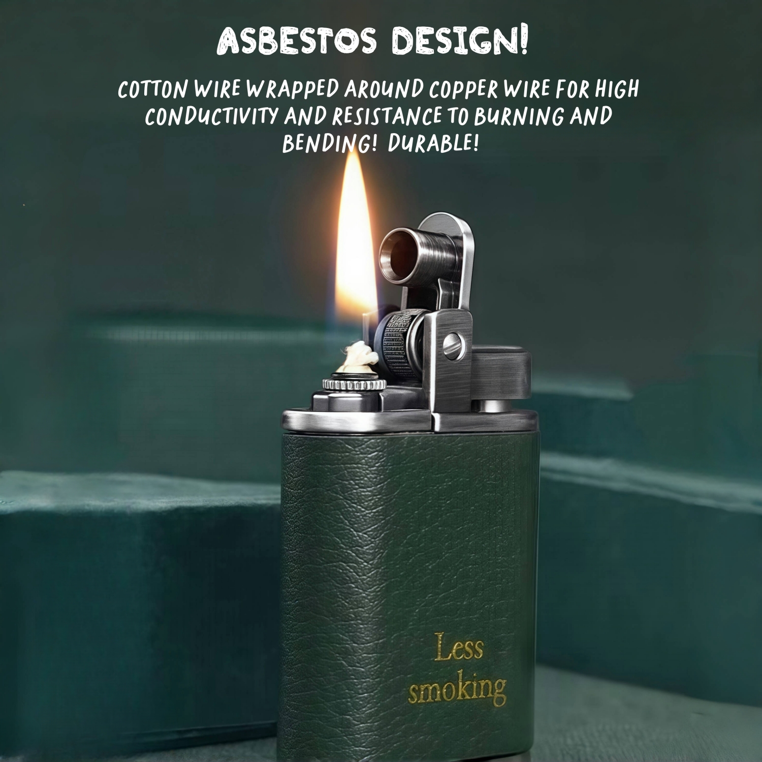 🔥On Sale🔥Kerosene Windproof Vintage Nodding - Press Lighter (With Gift Box)