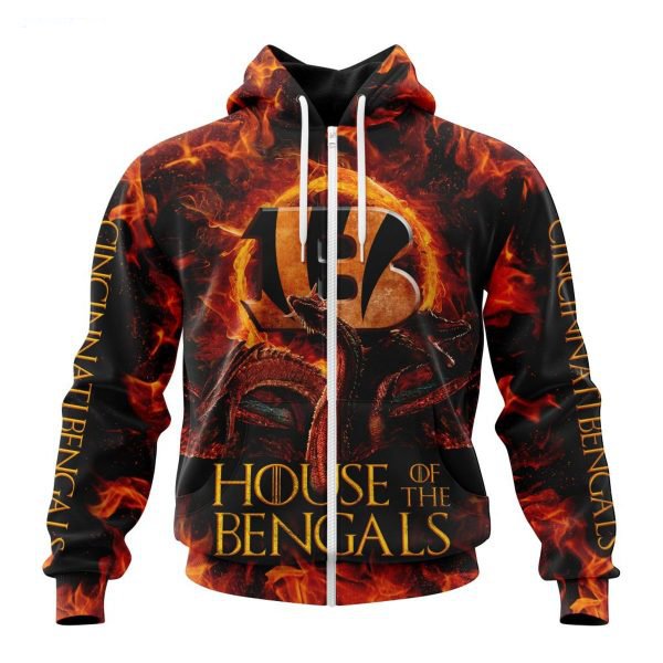 CINCINNATI BENGALS GAME OF THRONES – HOUSE OF THE BENGALS 3D HOODIE