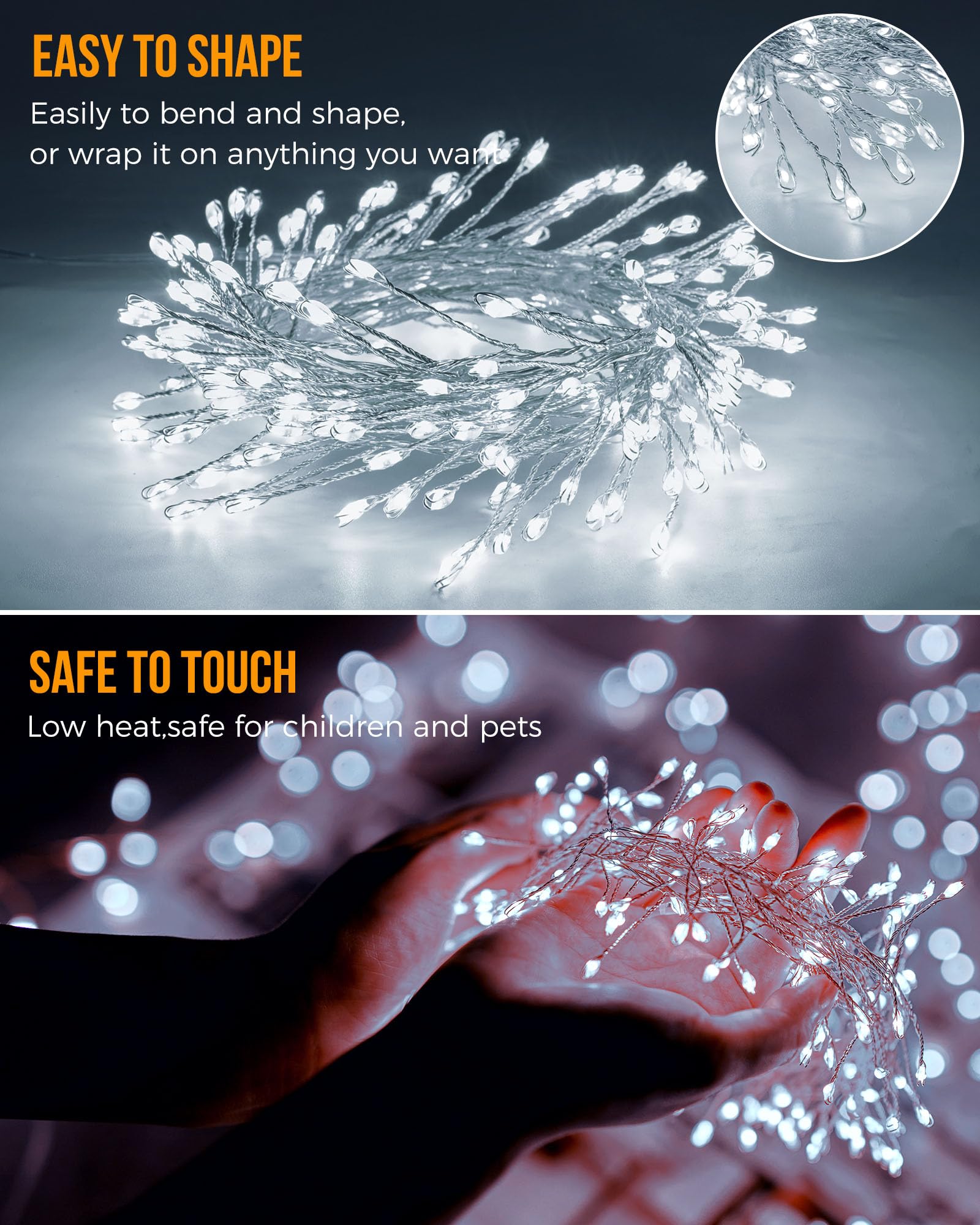 🔥Last Day 50% OFF🔥10Ft LED Copper Wire Fairy String Lights🎄