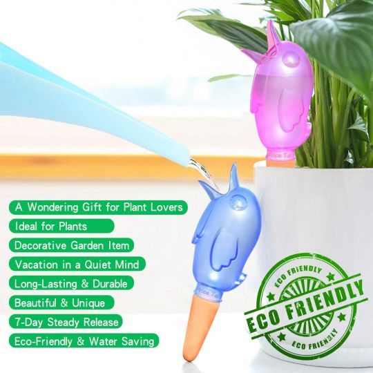 (🔥Last Day Promotion-SAVE 50% OFF) Self Watering Spike Planter Drip Watering Bird (Set Of 4 Pcs)-BUY 2 SETS FREE SHIPPING