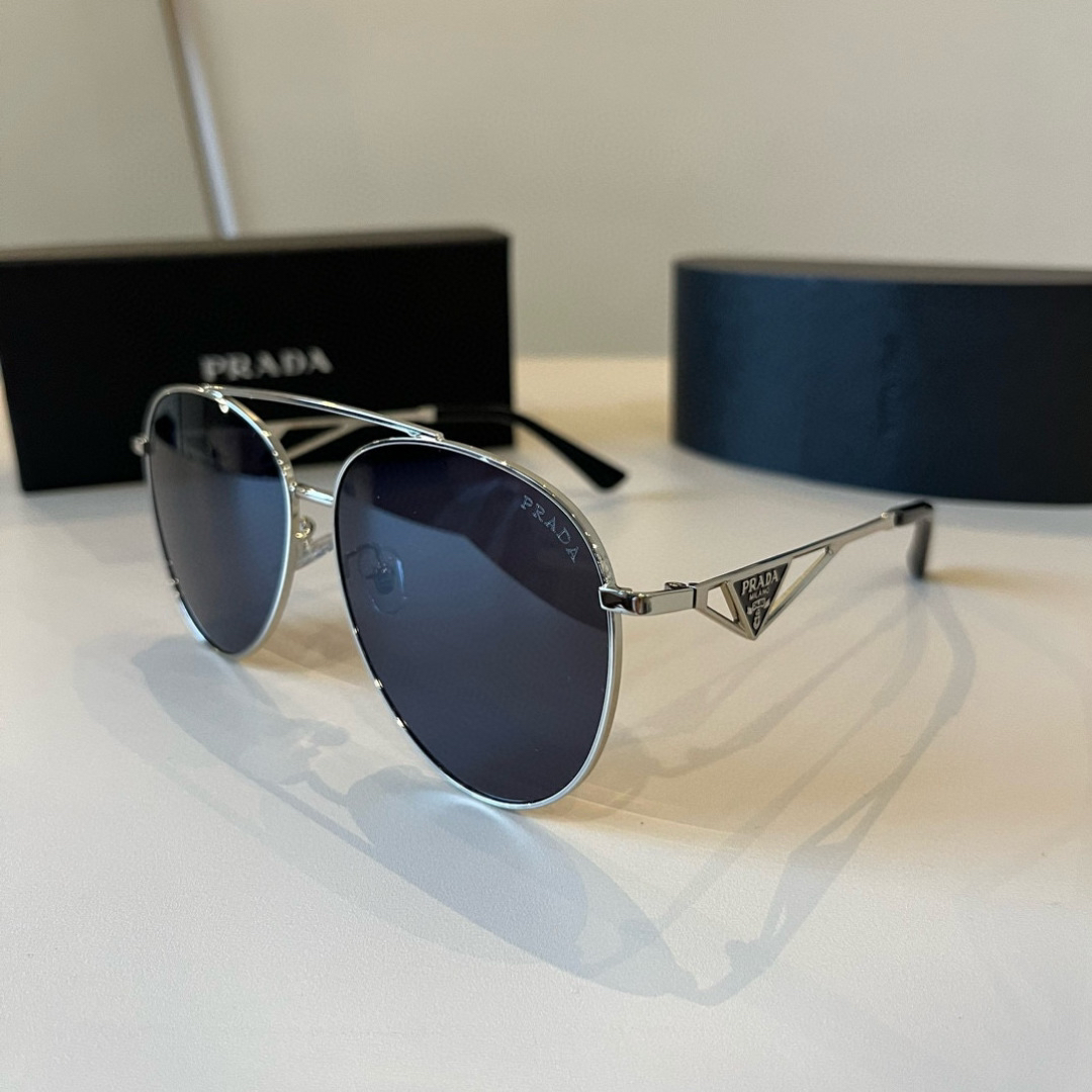 Prada round frame sunglasses