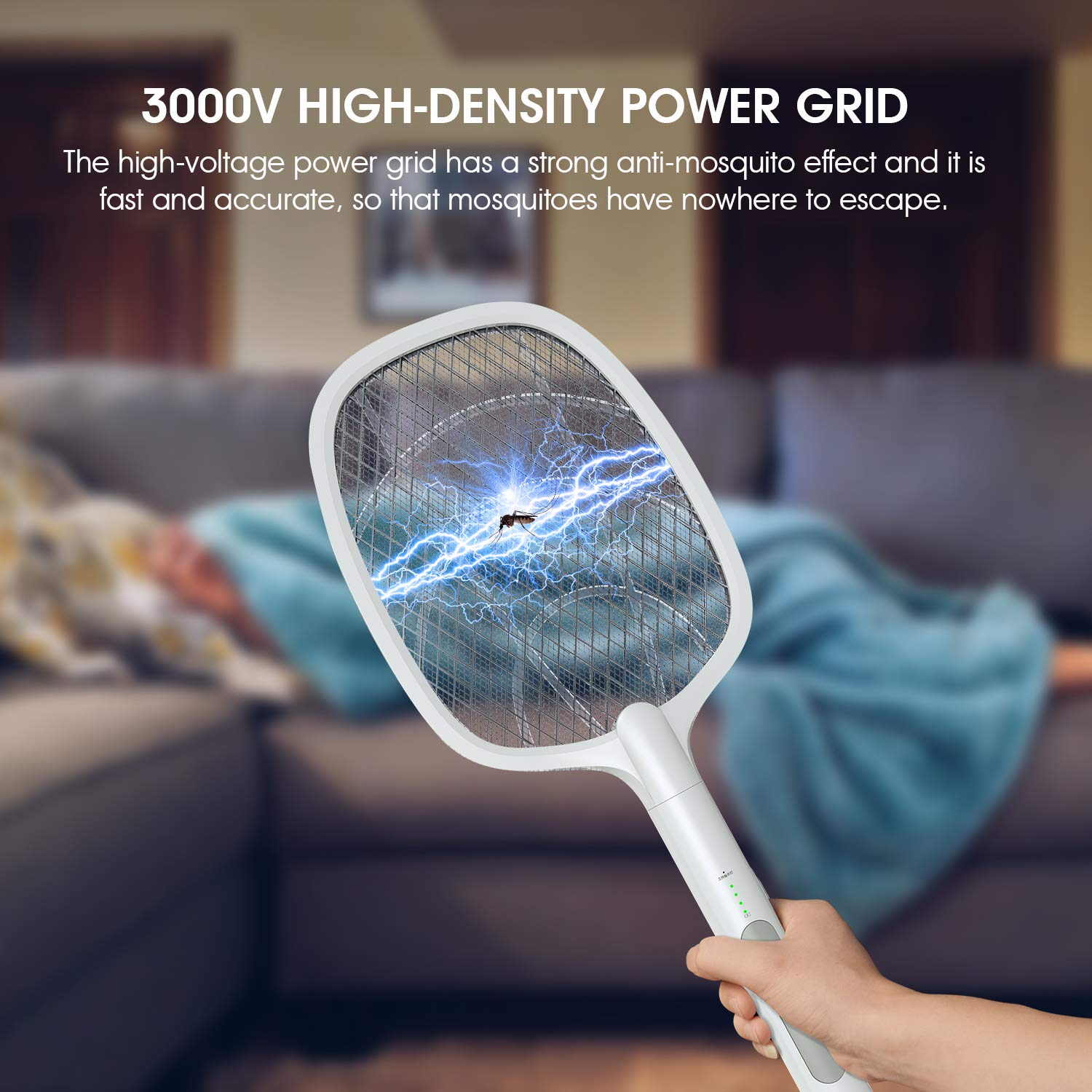 (🔥Last Day Promotion-SAVE 50% OFF)2-in-1 USB rechargeable electric swatter & night mosquito killing lamp-BUY 2 GET 10% OFF & FREE SHIPPING