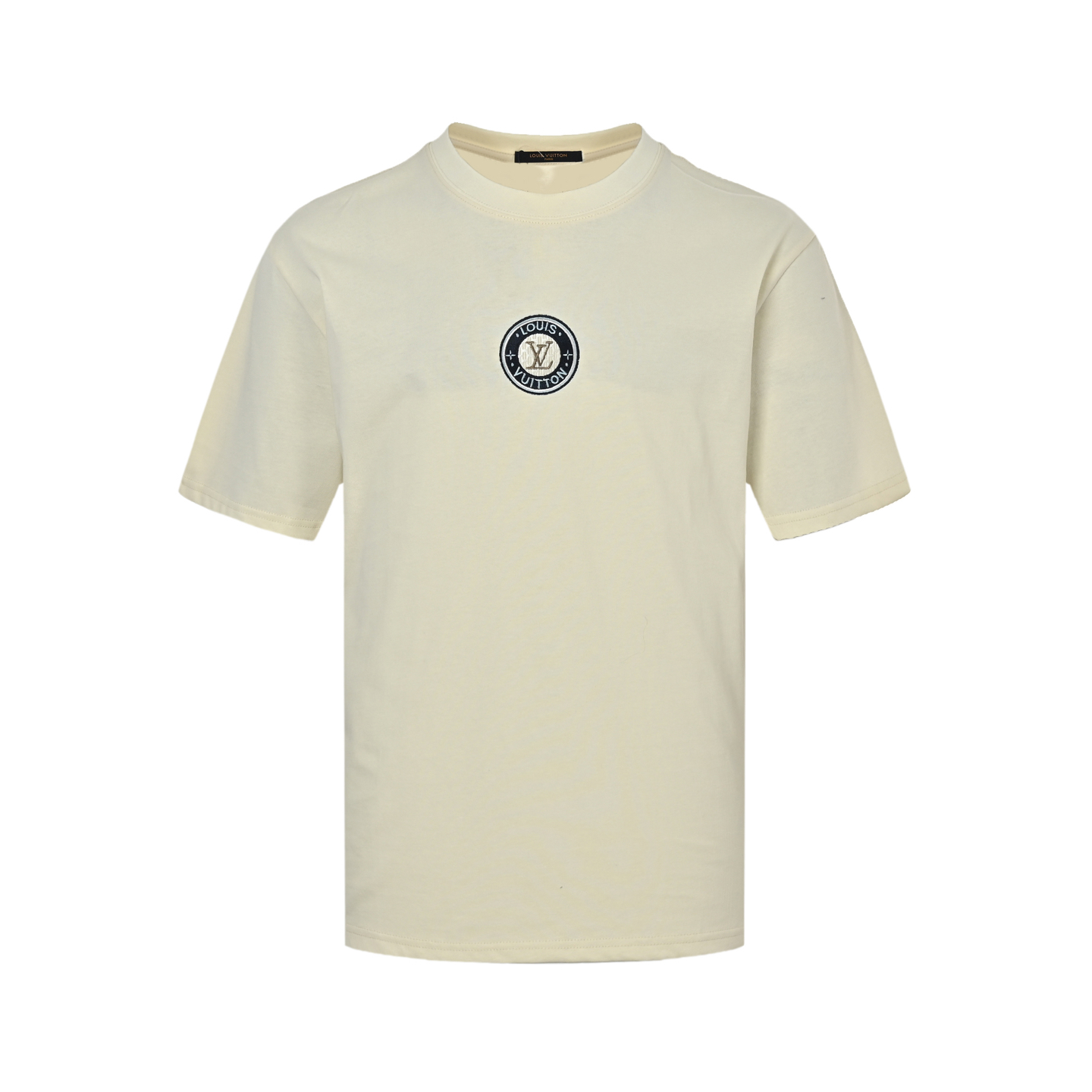 Louis Vuitton 25ss embroidered logo foam lettering short sleeves