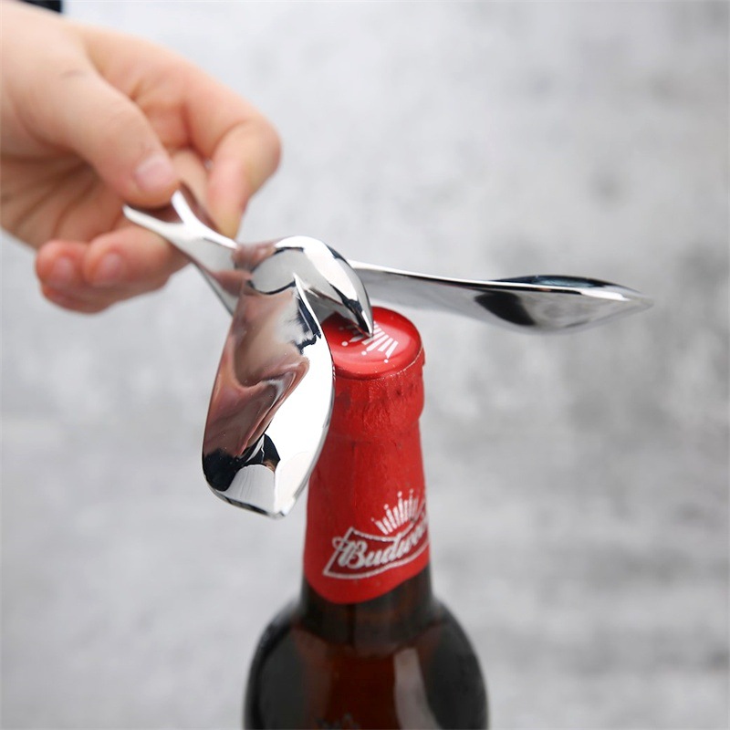 Flying Bird Bottle Opener Tumbler Bird Balance Bird Metal Creative Beer Wine Opener Suspension Bottle Driver For Restaurant