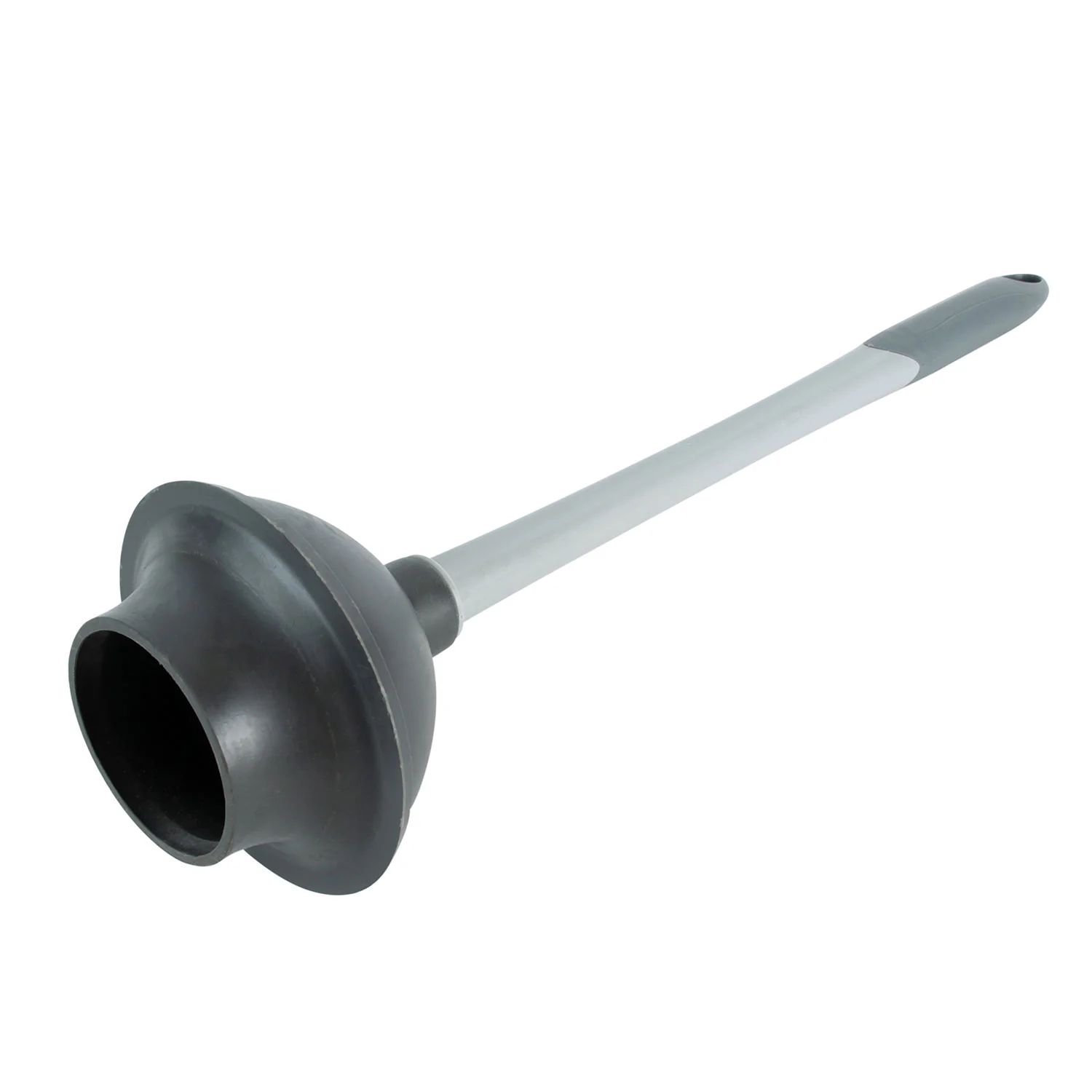 Bath Bliss 2-in-1 Bowl Brush & Plunger, Grey