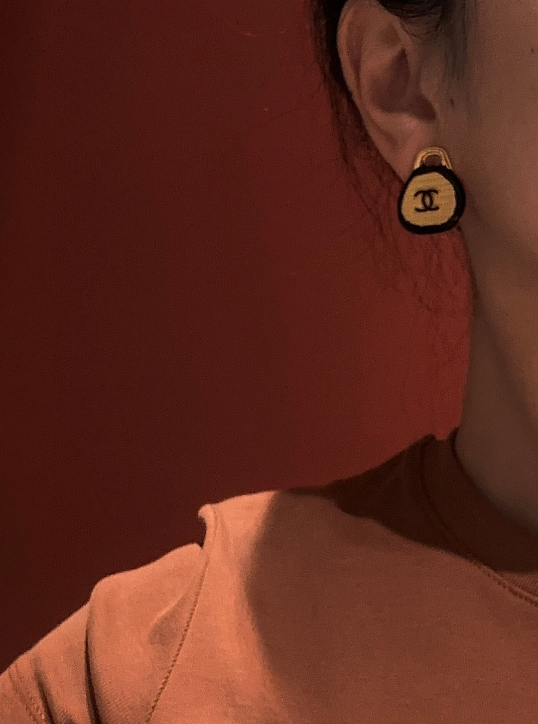 Chanel Double C Handbag Earrings