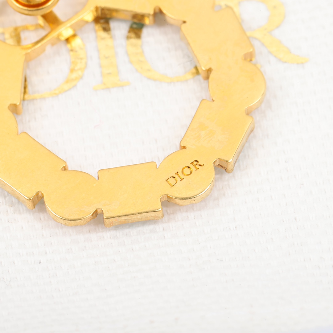 Dior Square Diamond Earrings