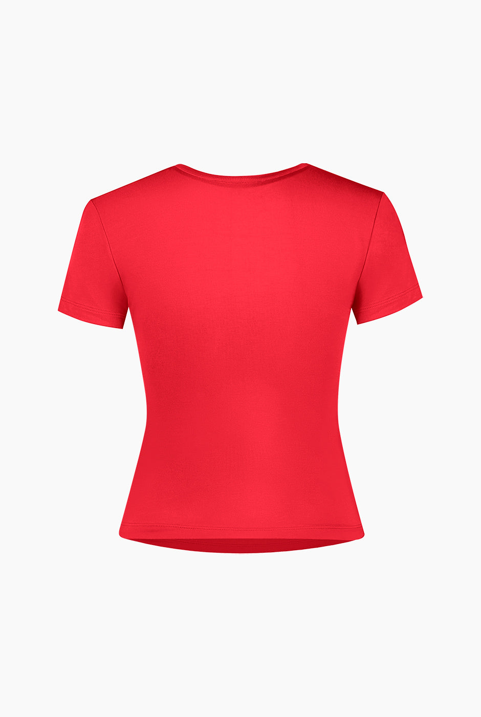 Playera recta basica de manga corta