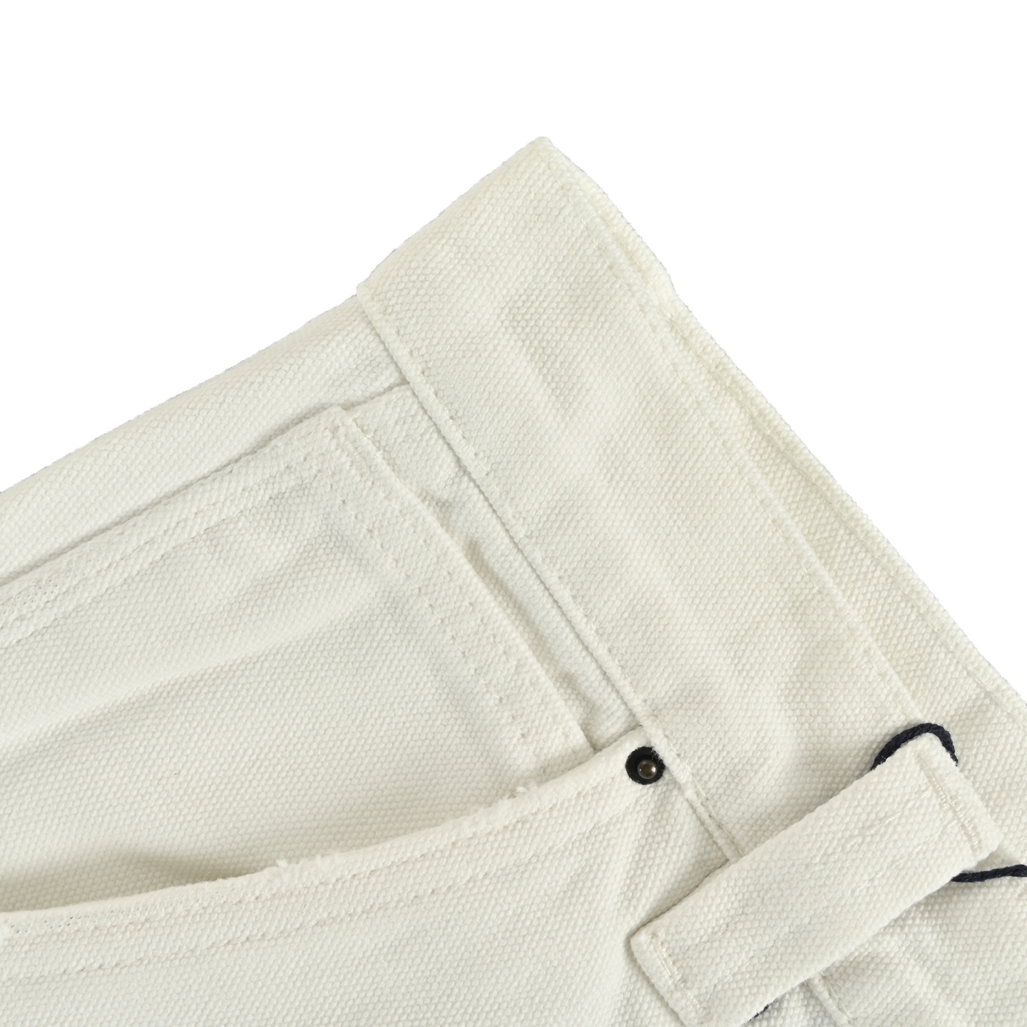 Prada 25ss triangle leather label lumberjack jeans