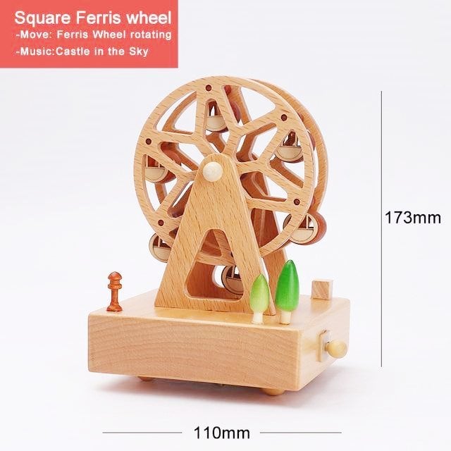 (🔥Last Day Promotion-SAVE 50% OFF)Handmade Wooden Rotating Music Boxes-BUY 2 GET 10% OFF & FREE SHIPPING