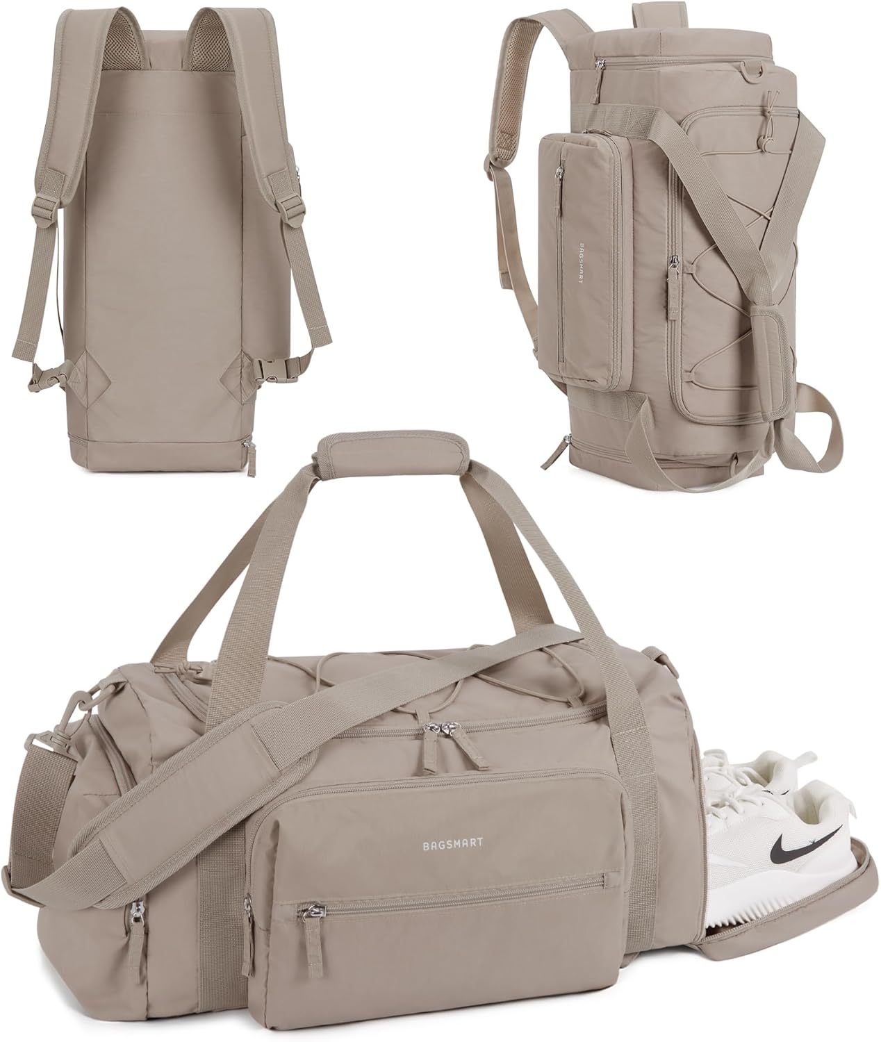 🔥ON SALE 59% OFF🔥4-IN-1 Water Resistant TSA Lightweight Duffle Bag with Shoe Compartment & Wet Pocket