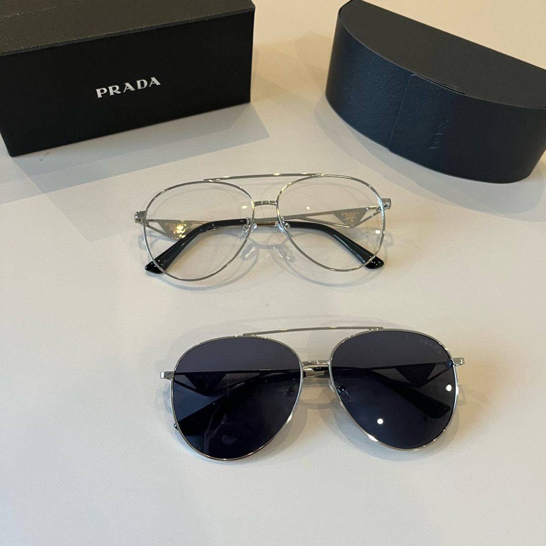 Prada round frame sunglasses