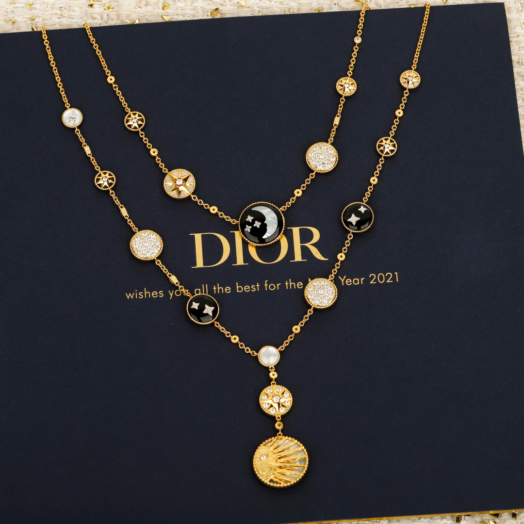 Dior Sun Moon Star Necklace