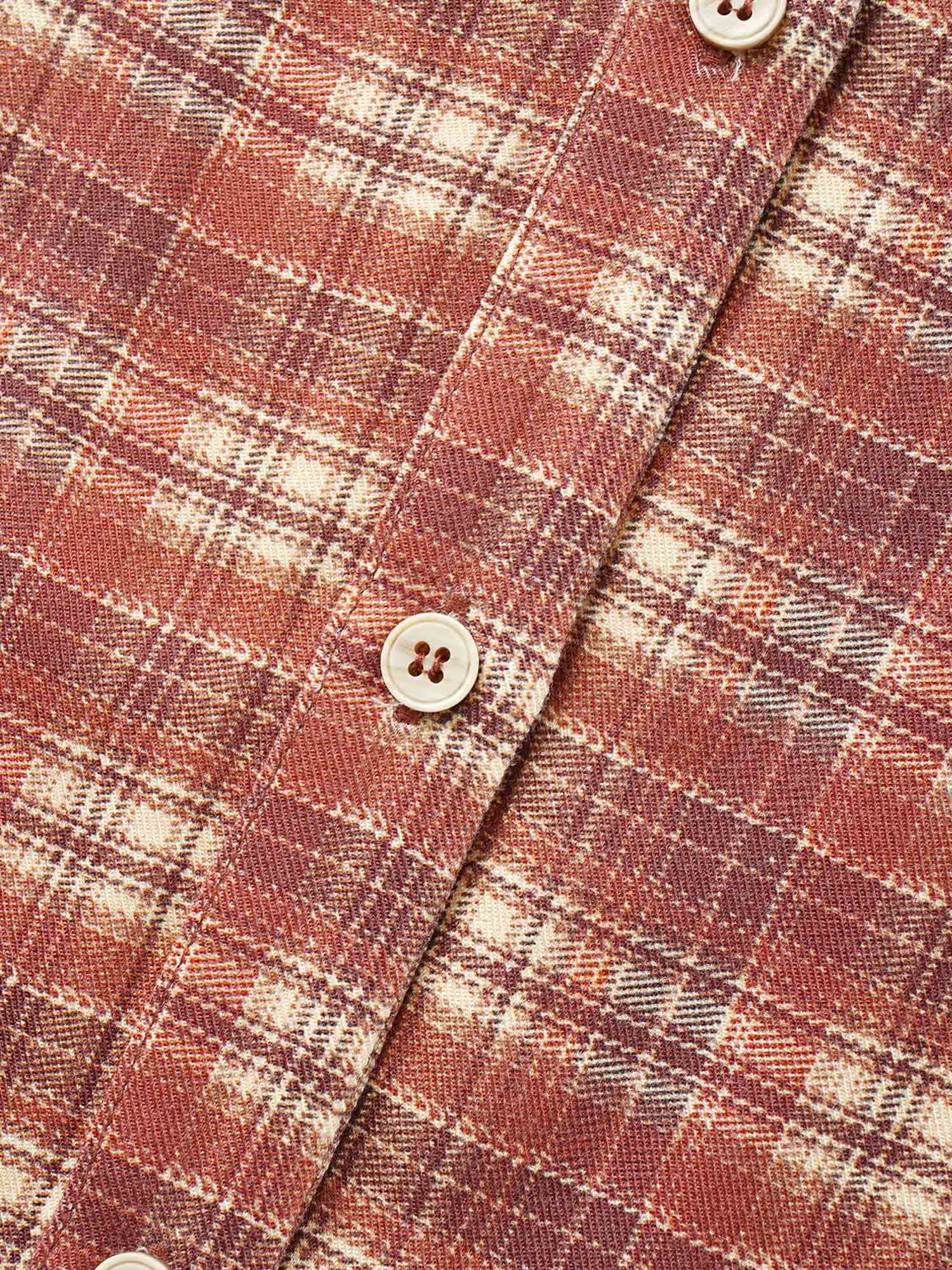 Plaid Long Sleeves Blouse