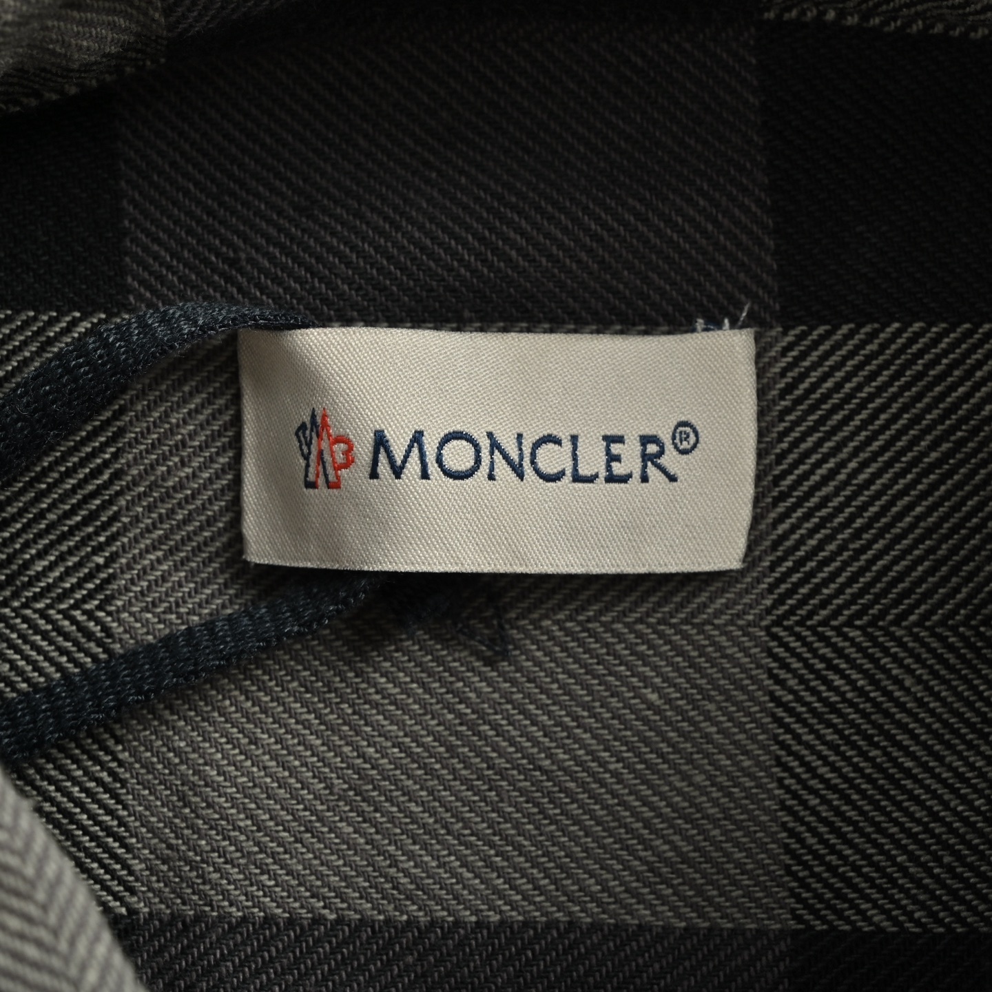 Moncler 25Fw Mercedes-Benz co-branded plaid shirt