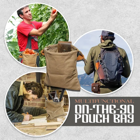 🔥Last Day Promotion - 50% OFF🔥Leather and canvas bushcraft bag
