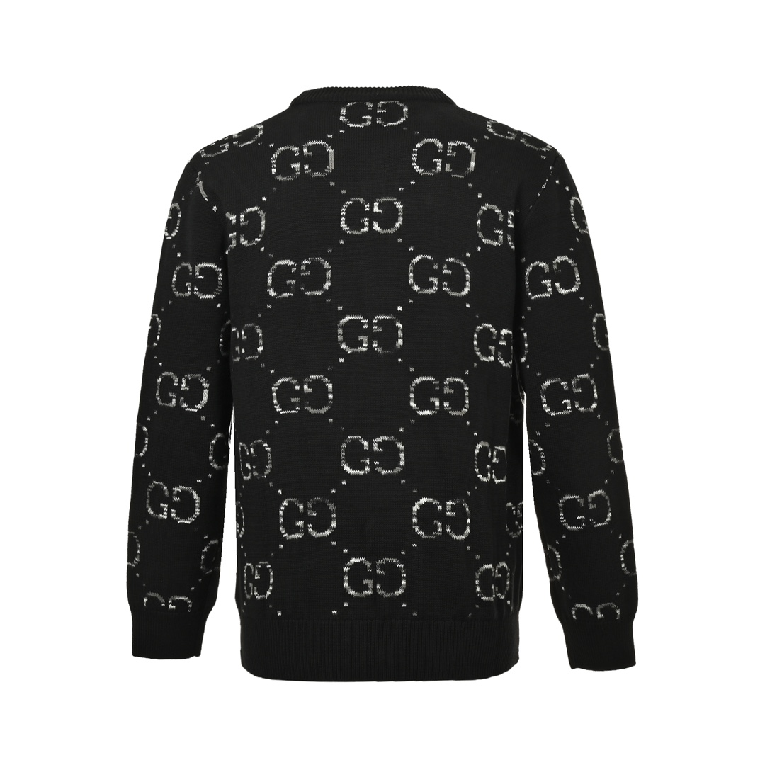 Gucci 24Fw Classic Interlocking G Jacquard Cardigan Sweater