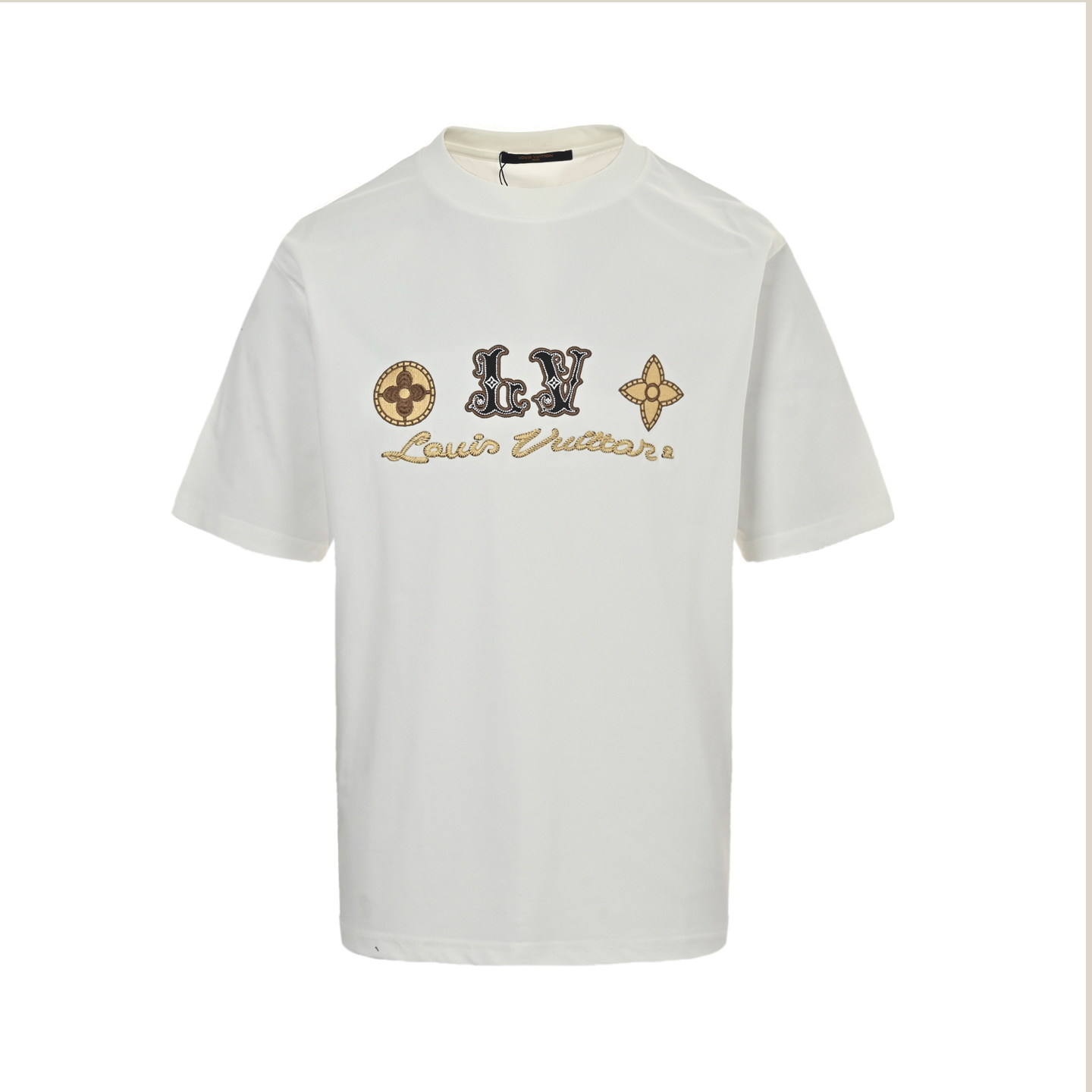 Louis Vuitton 25ss four-leaf clover logo print short sleeve