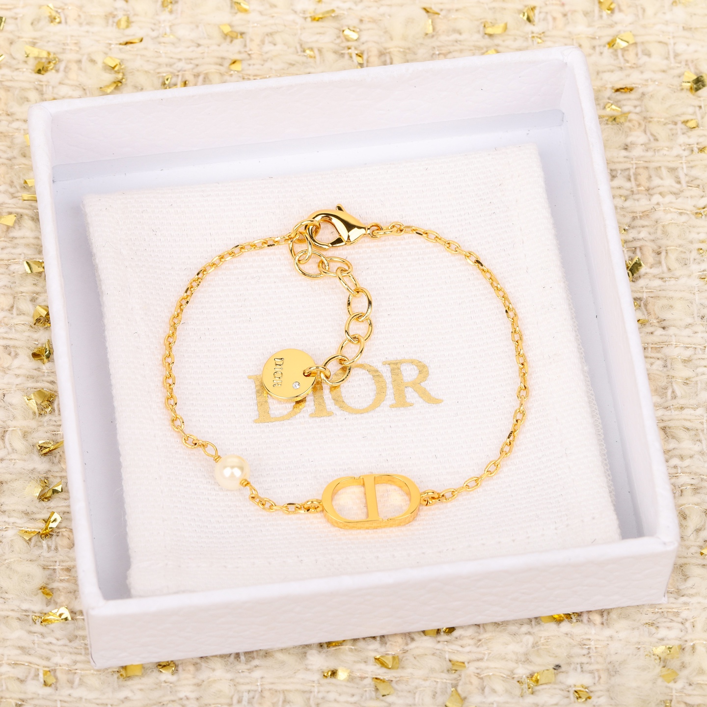 Dior Pearl Chain Bracelet