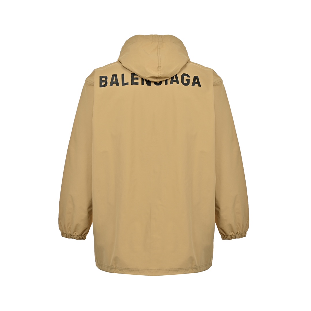 Balenciaga 24Fw front and back logo windbreaker jacket
