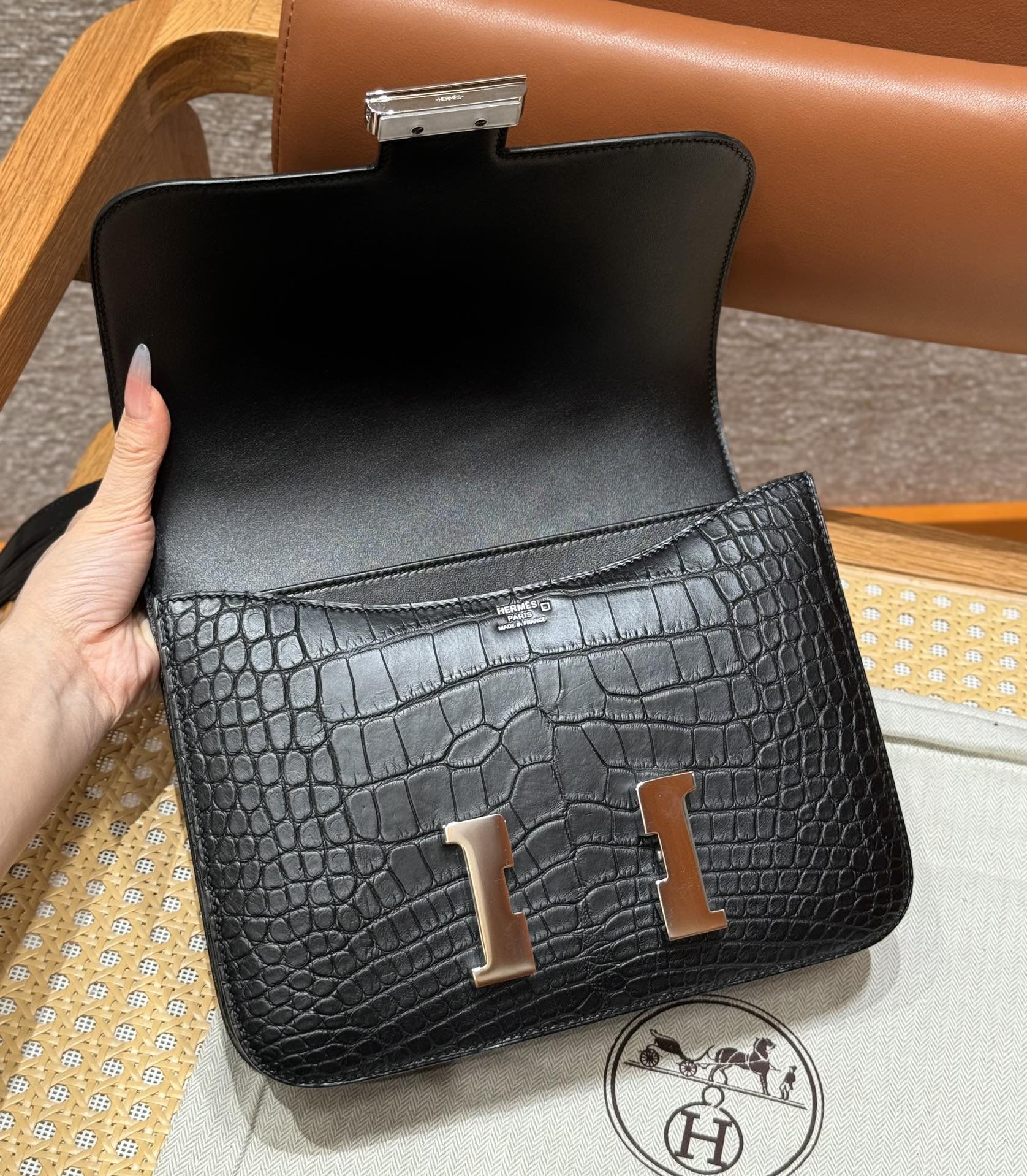 Hermès Constance ck89Black (Handmade to order)